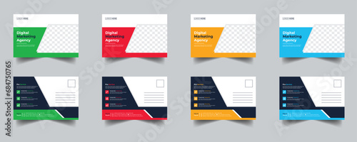 Modern Creative Corporate Post Card Template, Vector Template for Opening Invitation Editable, Professional Business Postcard Design, Event Card Design, Invitation Design, Direct Mail EDDM Template