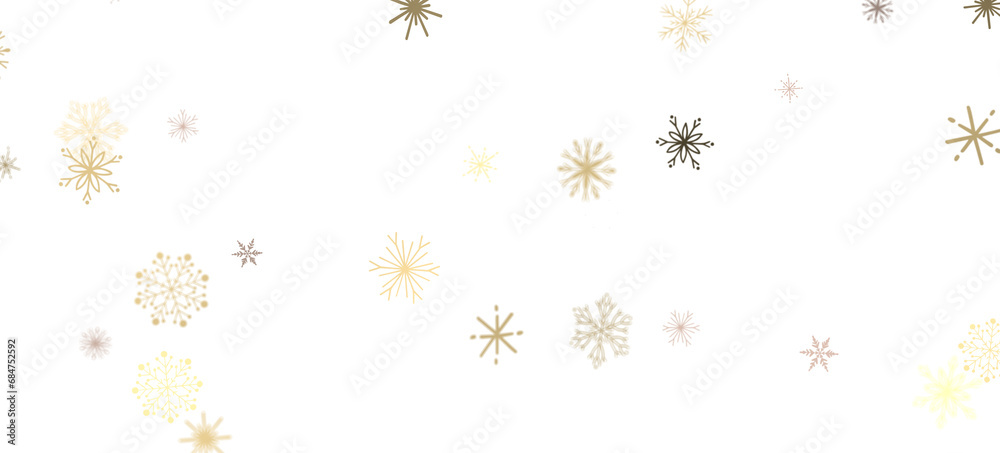 Snowflakes Falling On Snow - Winter Banner Snowflakes Falling On Snow - Winter Banner