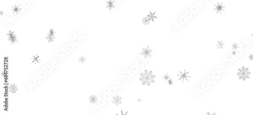 Enchanting Snowfall  Spectacular 3D Illustration Showcasing Falling Holiday Snowflakes