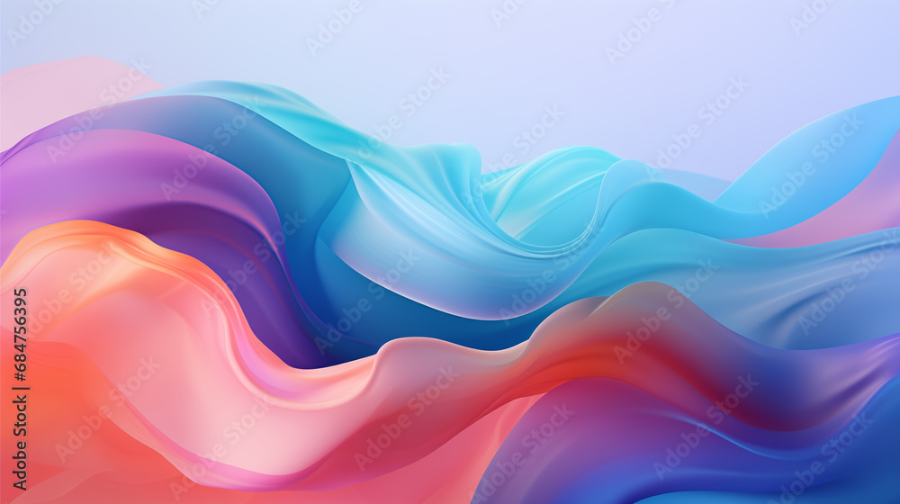 Fototapeta premium abstract colorful background with waves