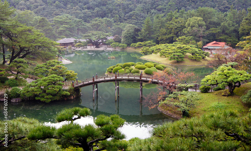 Ritsurin Gardens  Takamatsu  Honshu Island  Japan