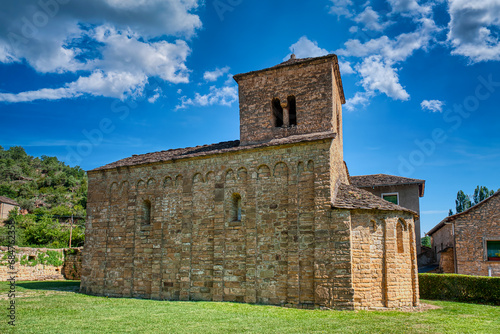 The church of San Caprasio is a small medieval church in Aragon located in Santa Cruz de la Serós (province of Huesca, Spain) photo