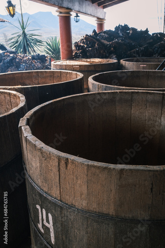 vertical Mezcal artisanal production factory distillery in Mexico Oaxaca