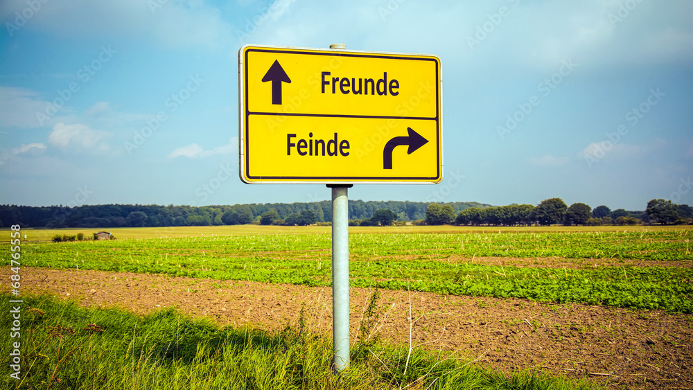 Signposts the direct way to Friends versus Enemies Signposts the direct way to Friends versus Enemies