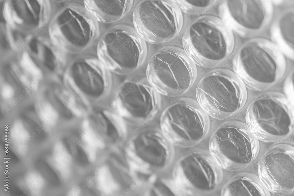 Bubble wrap macro photo with selective focus Bubble wrap macro photo with selective focus