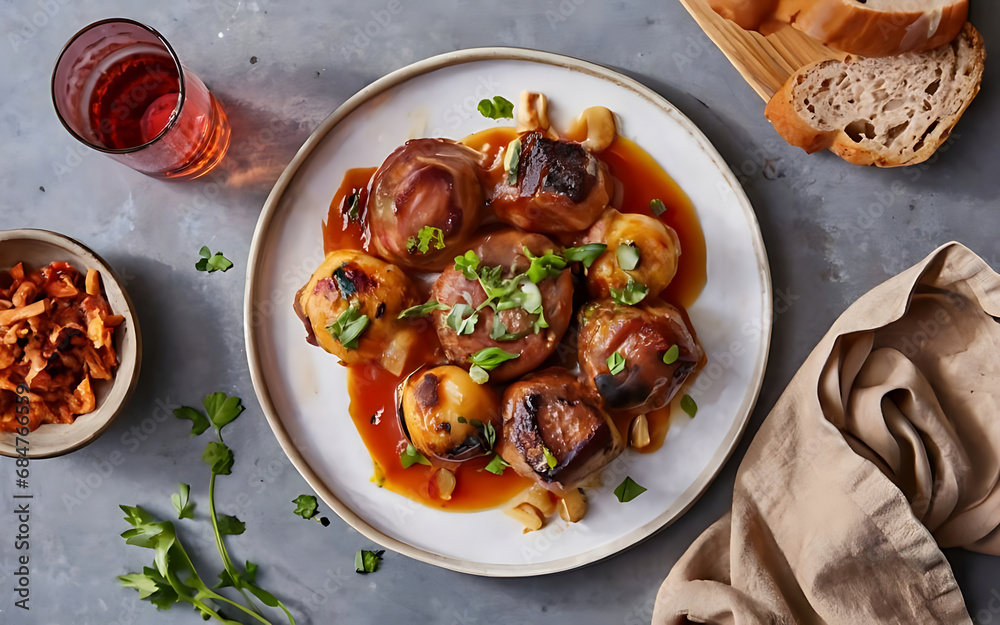 Capture the essence of Osso Buco in a mouthwatering food photography shot Generative AI Capture the essence of Osso Buco in a mouthwatering food photography shot Generative AI