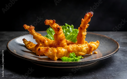 Capture the essence of Tempura in a mouthwatering food photography shot Generative AI