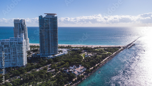 Aerial view of South Miami Beach, Miami, Flórida
