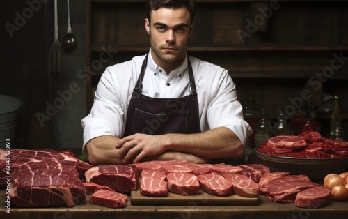 butcher's portrait of a man