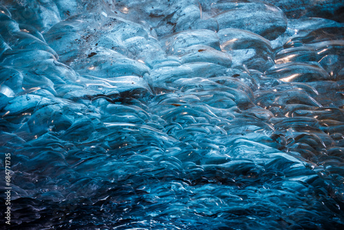 Ice cave at the Vatnajökull glacier in Iceland