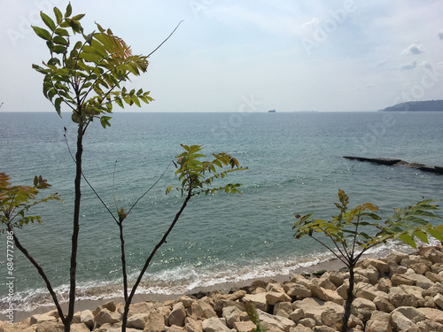 Beautiful view from Black sea in Varna - Bulgaria 