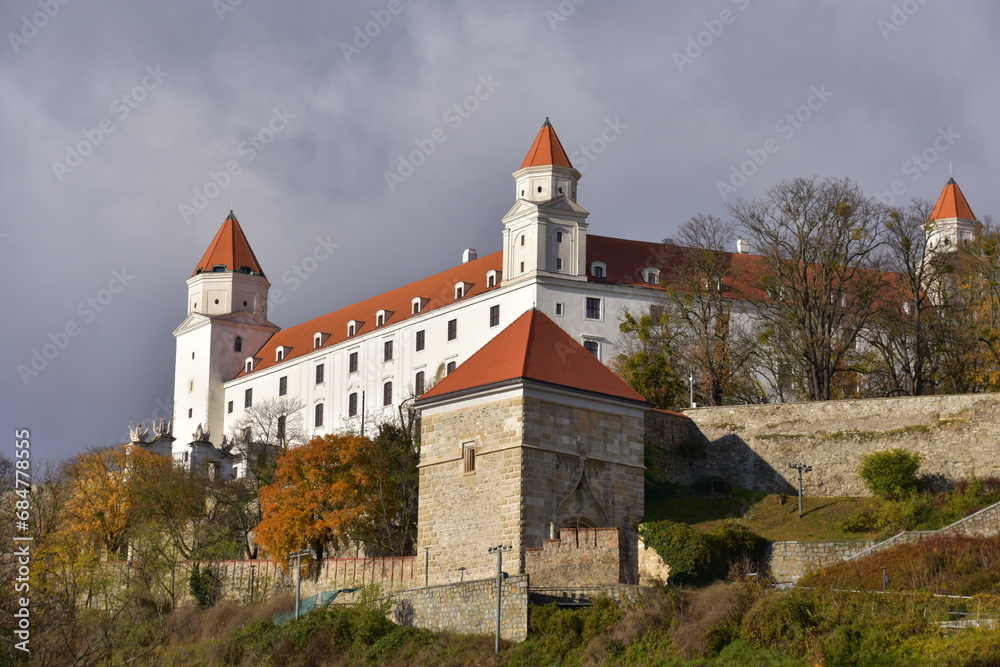 Royal Castle in Bratislava, Slovakia, monument, symbol of the city, tourist attraction,