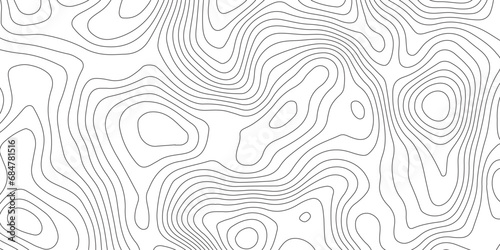 Abstract background of the topographic contours map with geographic line map .white wave paper curved reliefs abstract background .vector illustration of topographic line contour map design .