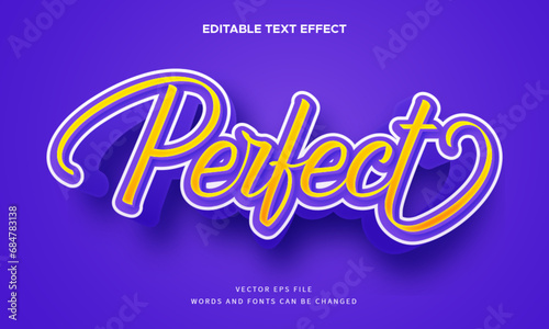 Perfect editable fancy 3d text effect