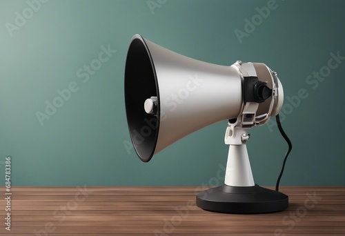 Megaphone speaker object on isolated transparent background