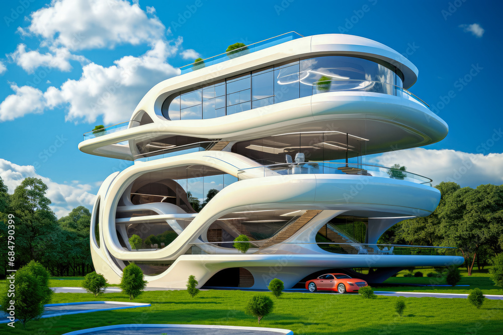 Obraz premium futuristic building