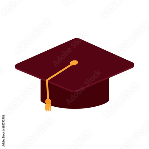 red graduation cap