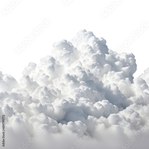 White Clouds Isolated on Transparent Background