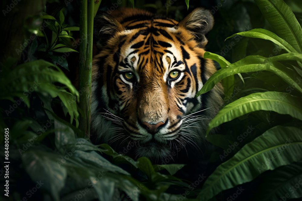 Majestätischer Tiger: König des Dschungels in wilder Schönheit und faszinierender Ästhetik der Natur Majestätischer Tiger: König des Dschungels in wilder Schönheit und faszinierender Ästhetik der Natur