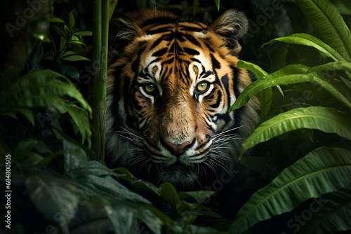 Majest  tischer Tiger  K  nig des Dschungels in wilder Sch  nheit und faszinierender   sthetik der Natur