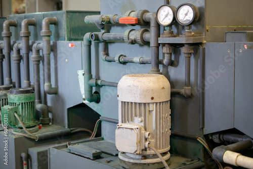 electric pump motors of industrial machines