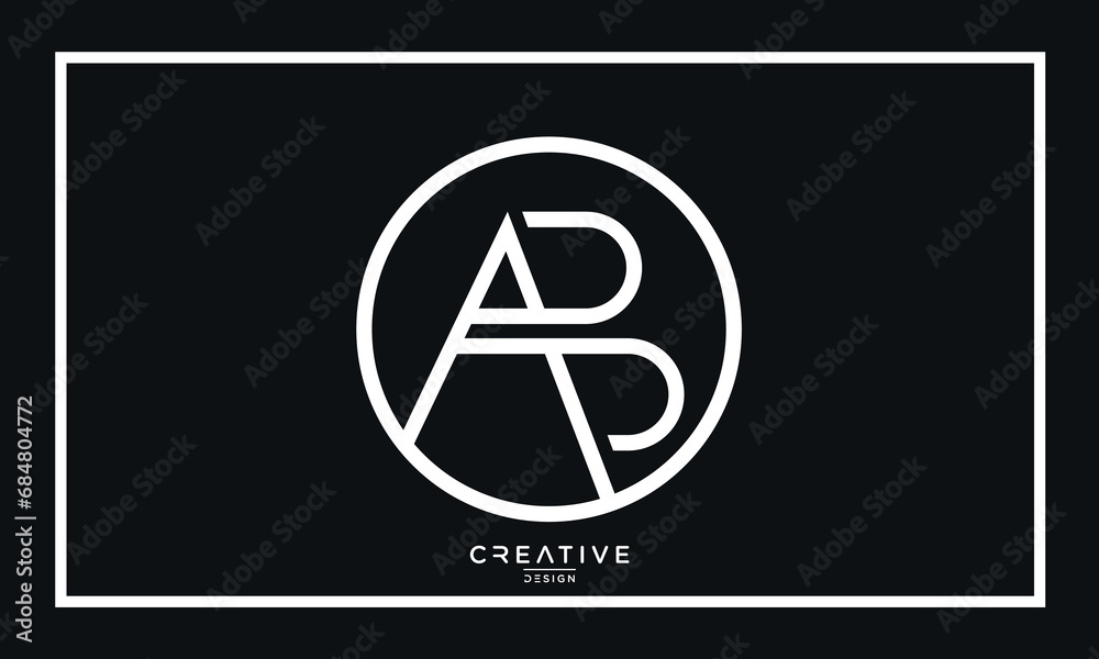 Alphabet letters icon logo AB or BA Alphabet letters icon logo AB or BA