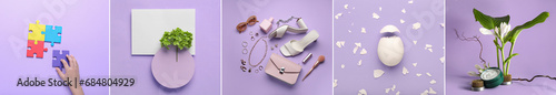 Collage of different items ...