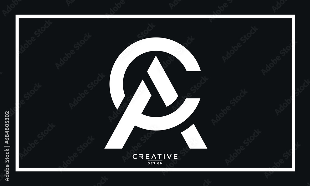 Alphabet letters AC or CA logo icon monogram Stock Vector | Adobe Stock