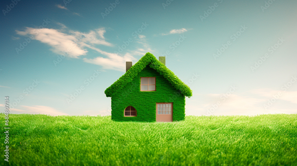 house with green grass on the roof house with green grass on the roof