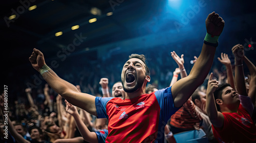Triumphant handball celebration © javier