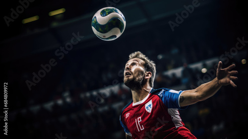 Intense goal shot in handball © javier