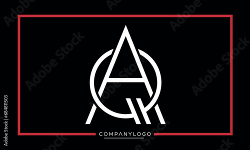 Alphabet Letters icon logo AQ or QA monogram