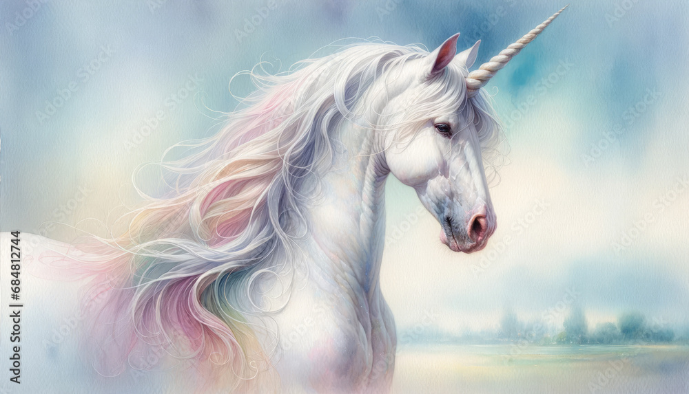 Mystical Unicorn Portrait
