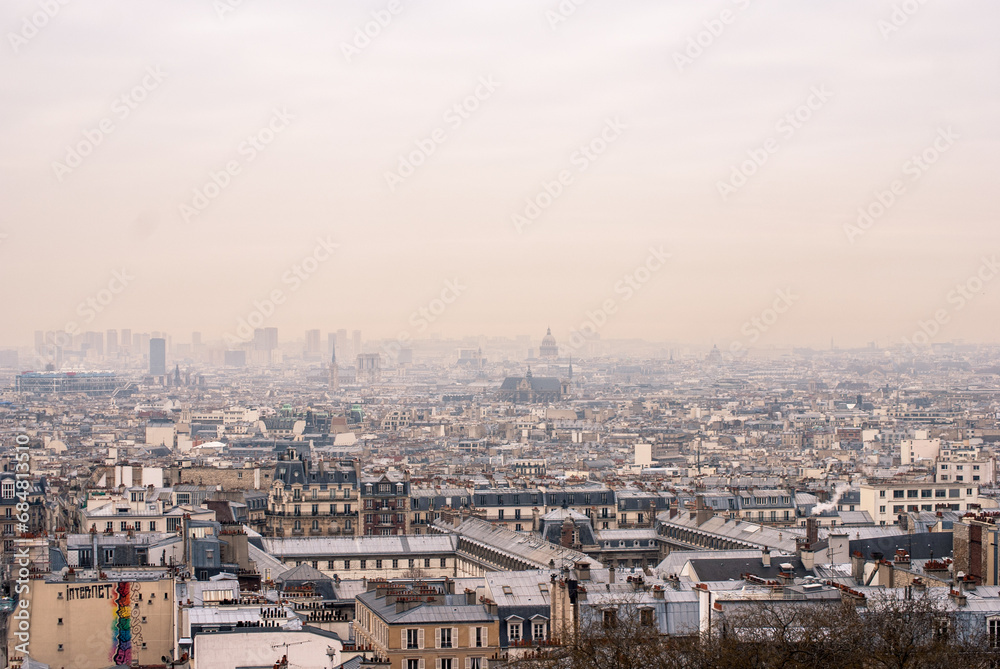 panoramic view of Paris France