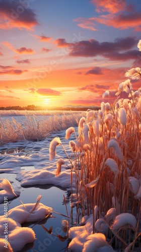 Softly lit landscape