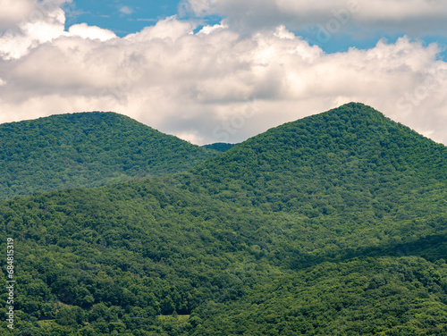 Smoky Mountains, Appalachian Mountains, Beautiful Landscape of Trees and Sky During Summer in the Eastern United States 13