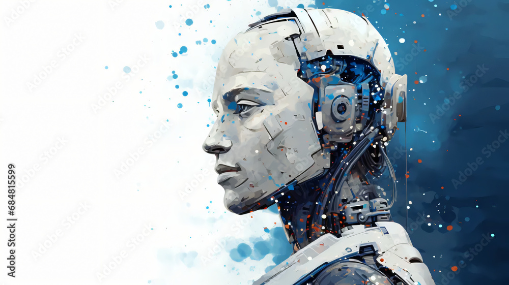 human android AI art concept, future of technology, blue, white, gray tone, abstract art, woman robot art concept
human android AI art concept, future of technology, blue, white, gray tone, abstract art, woman robot art concept