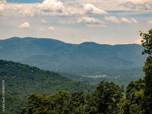 Smoky Mountains, Appalachian Mountains, Beautiful Landscape of Trees and Sky During Summer in the Eastern United States 08