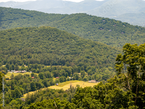 Smoky Mountains, Appalachian Mountains, Beautiful Landscape of Trees and Sky During Summer in the Eastern United States 04