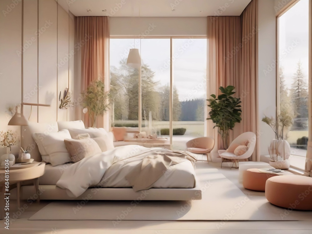 Sleeping in Style: Explore the Serene Elegance of this Ultra-Modern Bedroom Haven! Sleeping in Style: Explore the Serene Elegance of this Ultra-Modern Bedroom Haven!