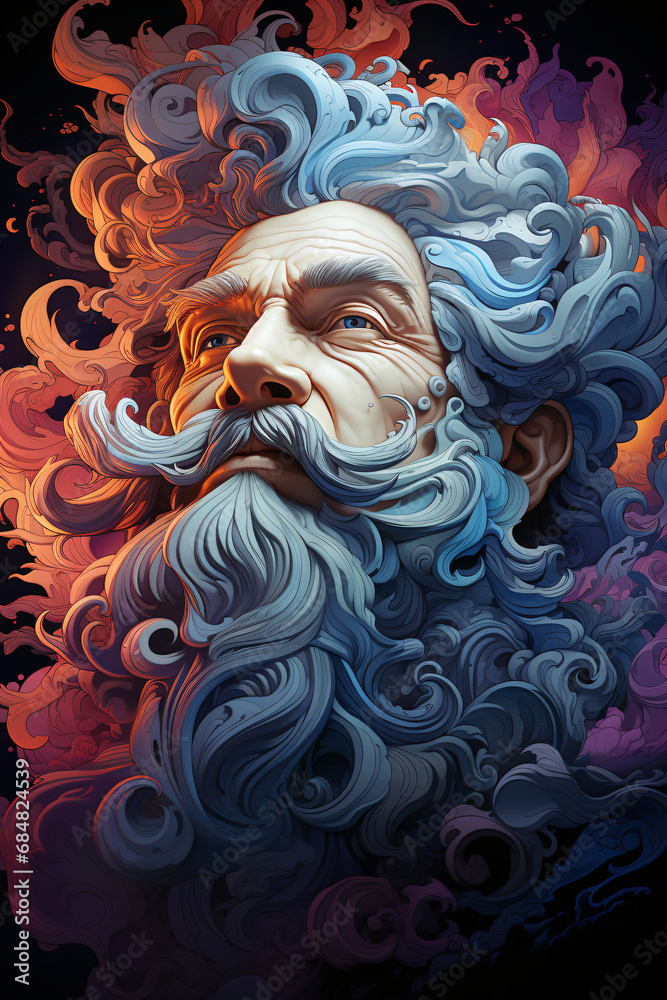 Zeus the Thunderer. God of the sky, thunder, lightning, in charge of ...