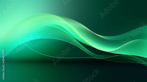 Abstract gradient futuristic conceptual background, abstract color flows and waves with glow, ai generated