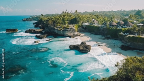 Tranquil Turquoise Waters Surrounding Bali