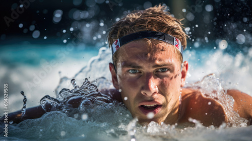 Water polo player poised ready to make strategic move © javier