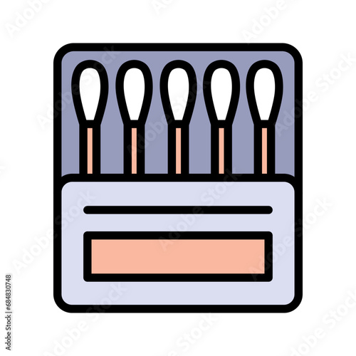 Cotton swab case Cotton swab illustration material