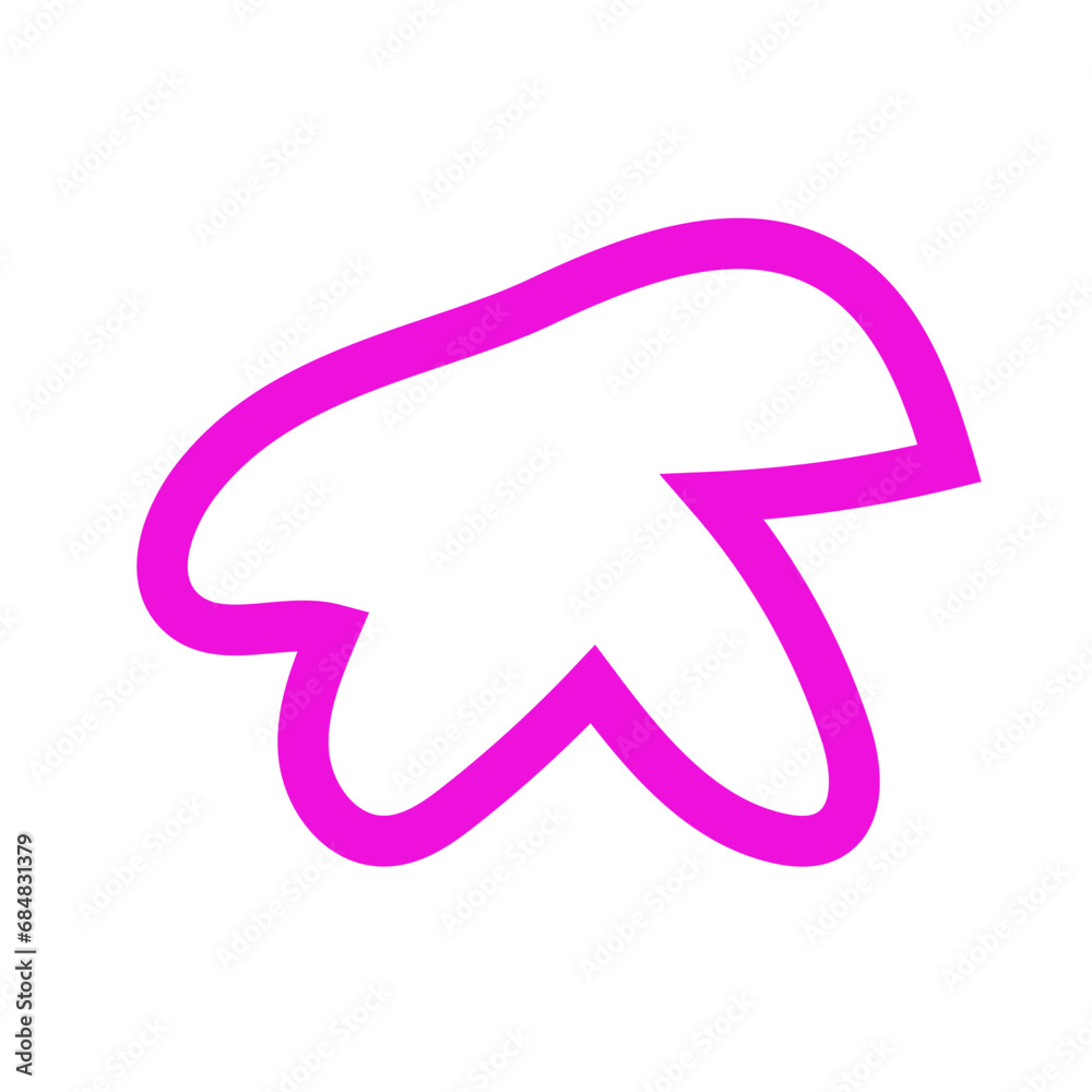 Pink outlines abstract shapes vector Pink outlines abstract shapes vector
