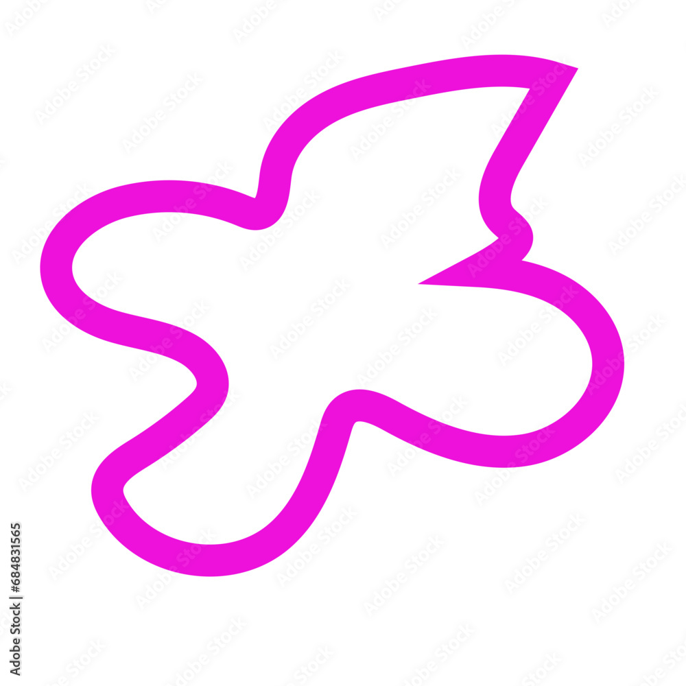 Pink outlines abstract shapes vector Pink outlines abstract shapes vector