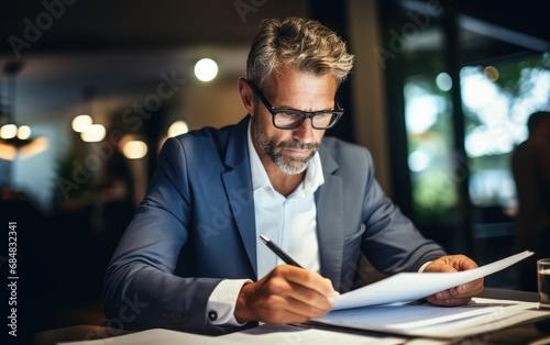 Busy businessman investor c...