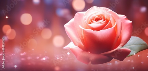 Create a realistic image featuring rose bokeh on an isolated background  with each out-of-focus rose petal adding to the visual appeal.