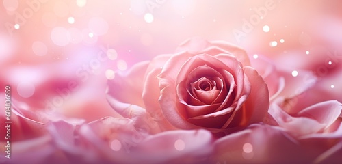 an image of enduring beauty with composition of rose bokeh on an isolated background  showcasing the graceful and captivating charm of the blurred rose petals.